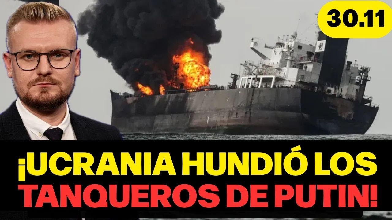 ¡Increíble! Ucrania hunde dos petroleros rusos en el mar Negro
