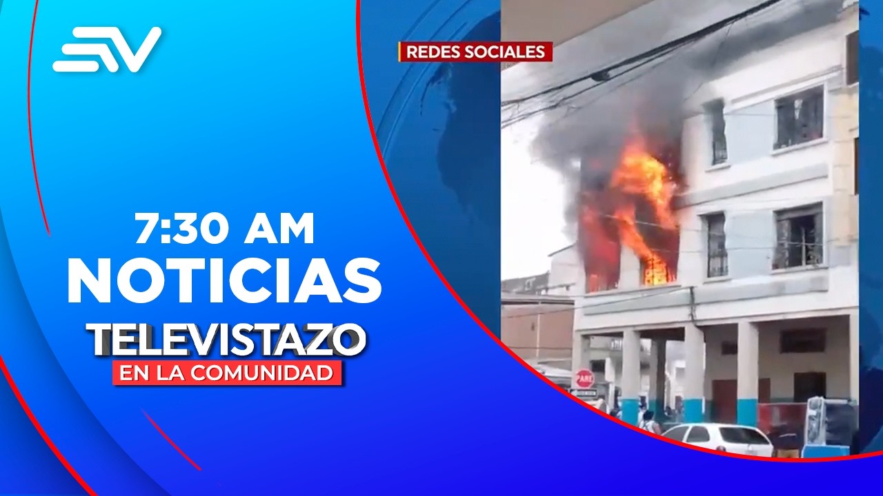 Incendio consumió dos pisos de una casa ubicada en el centro  | Televistazo | Ecuavisa