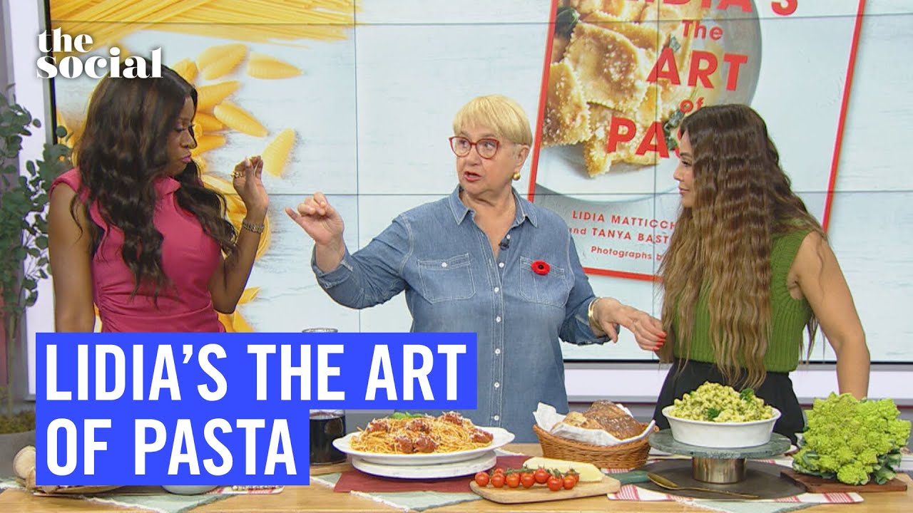 Lidia Bastianich's Pasta Secrets + Recipes: Salting Water, Pasta Water, and More! | The Social