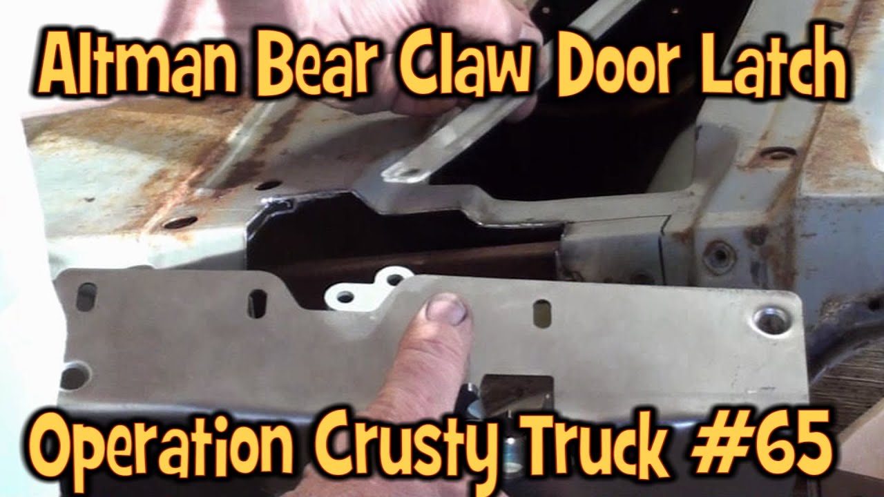 Install Altman Bear Claw Door Latch 1955 to 1959 Chevy GMC Truck (Operation Crusty Truck #65)