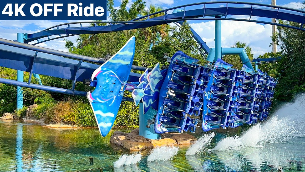 Manta **NEW PAINT JOB** (4K OFF Ride POV)- SeaWorld Orlando, Orlando, FL