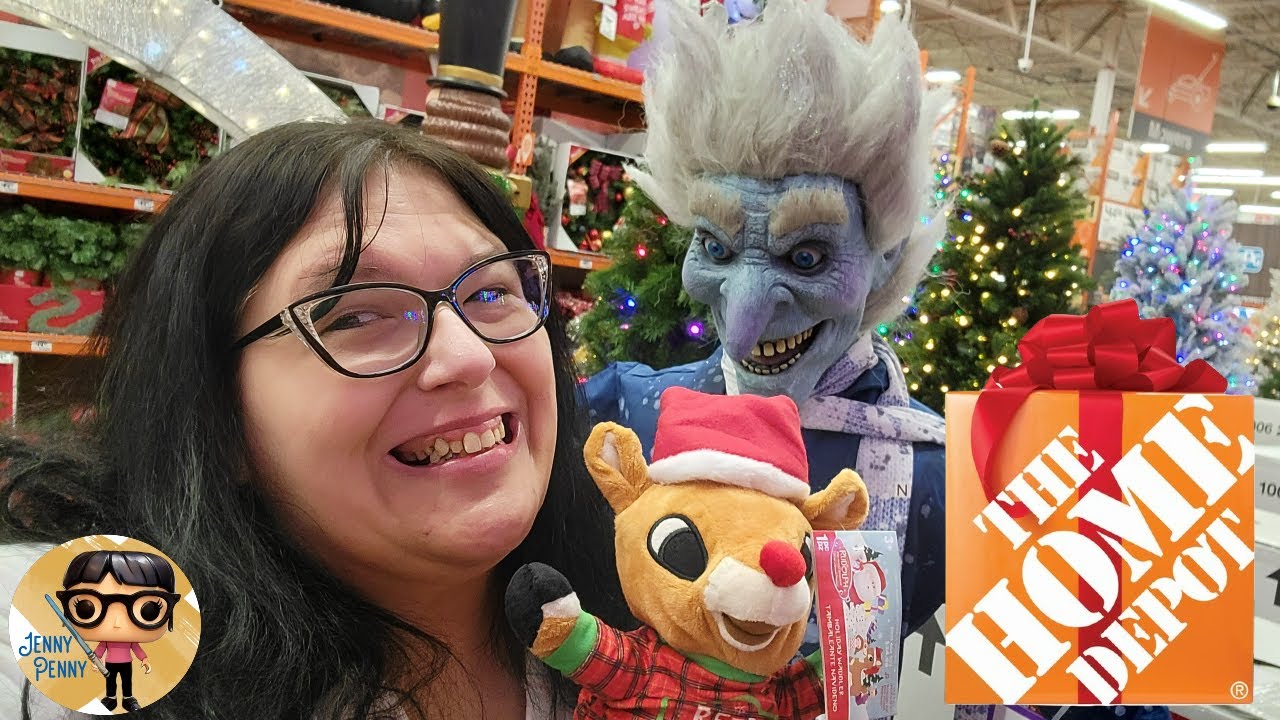 Прогулка по Стране чудес Home Depot!!! Рождественские аниматроники, включая Йоду и Джека Фроста!!