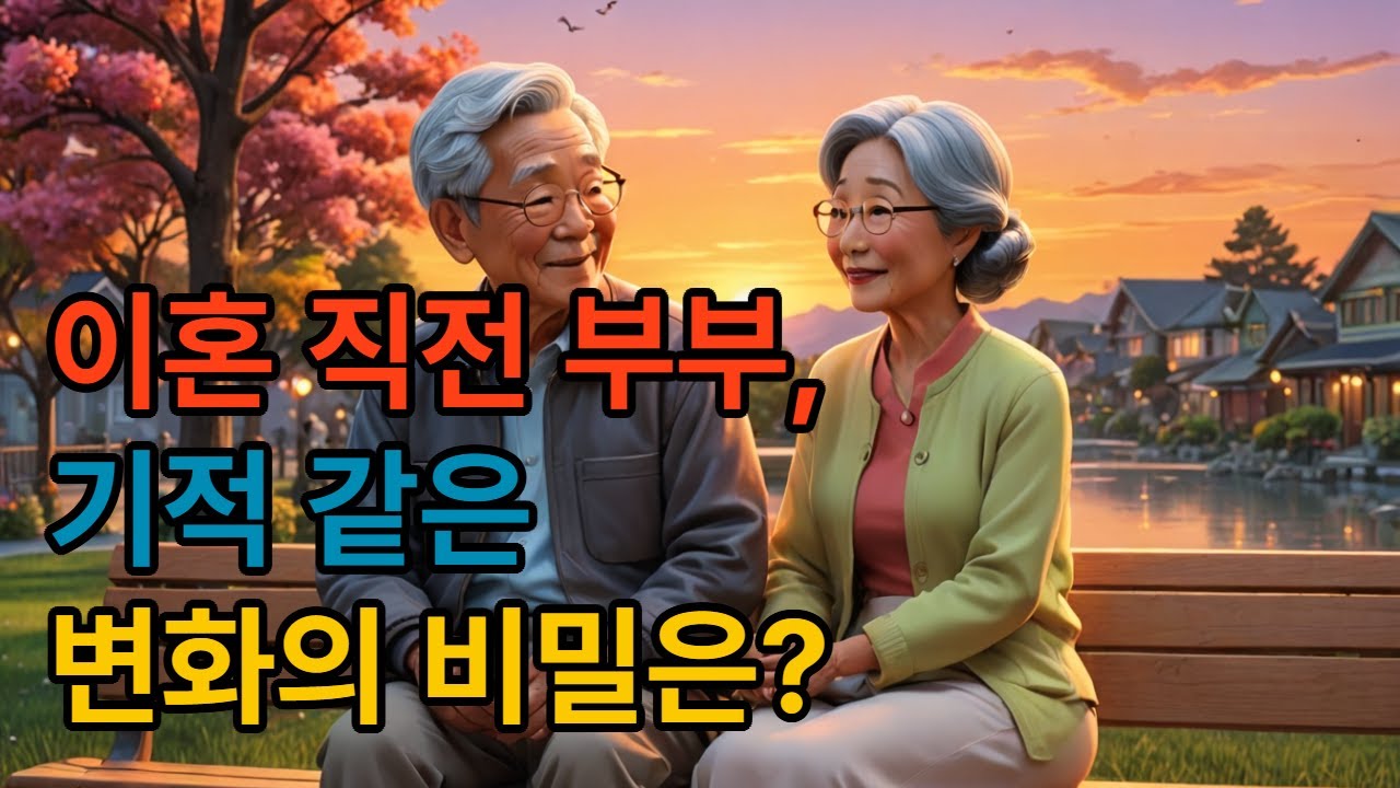 이혼 직전 부부, 기적 같은 변화의 비밀은?