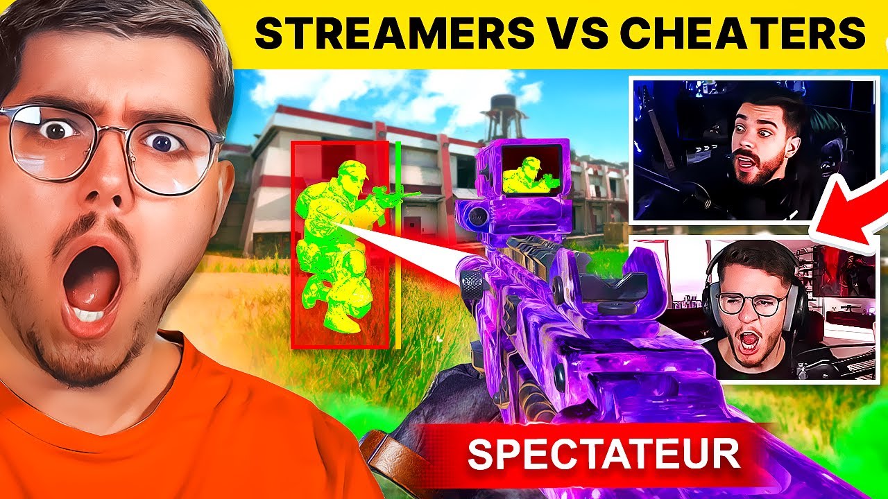 JE RÉAGIS aux PLUS GROS CHEATERS vs STREAMERS FR sur WARZONE !! (c'est grave... )