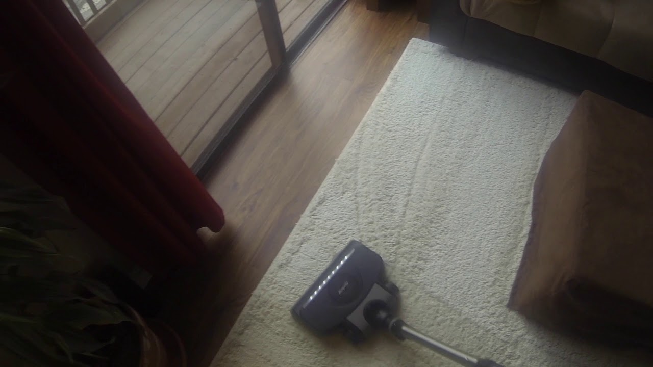 Vacuuming with a Rainbow E2 Black Vacuum Cleaner