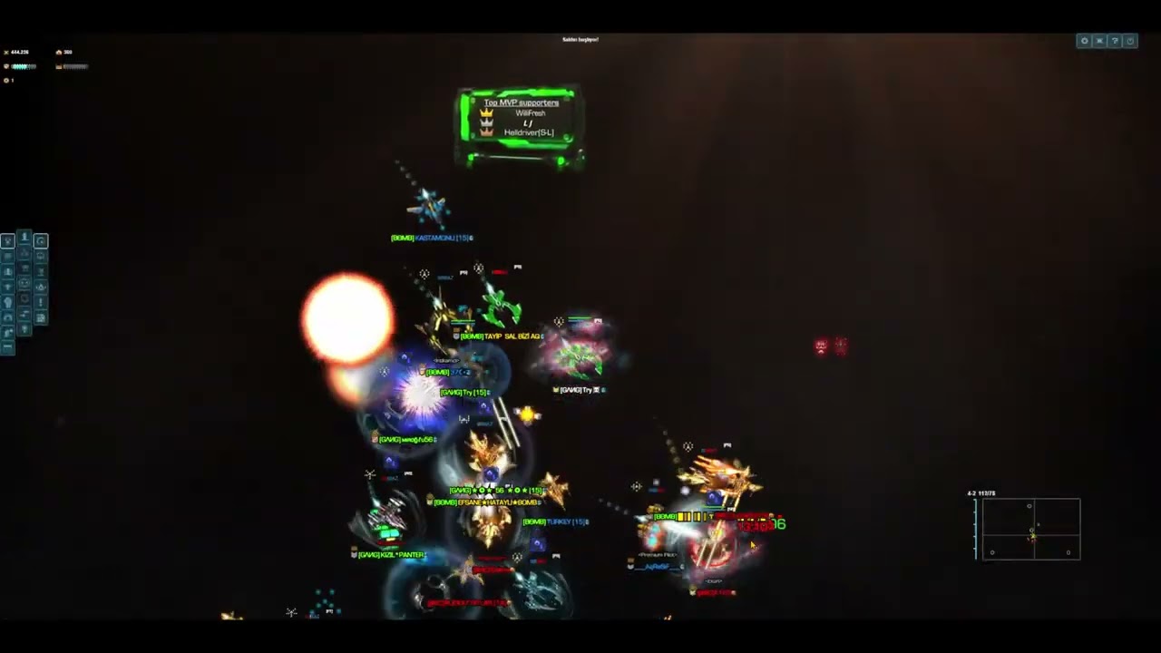 DARKORBİT | SPACE ACES | KEFEN MVP! | BOMB&GANG BATTLE MAP!
