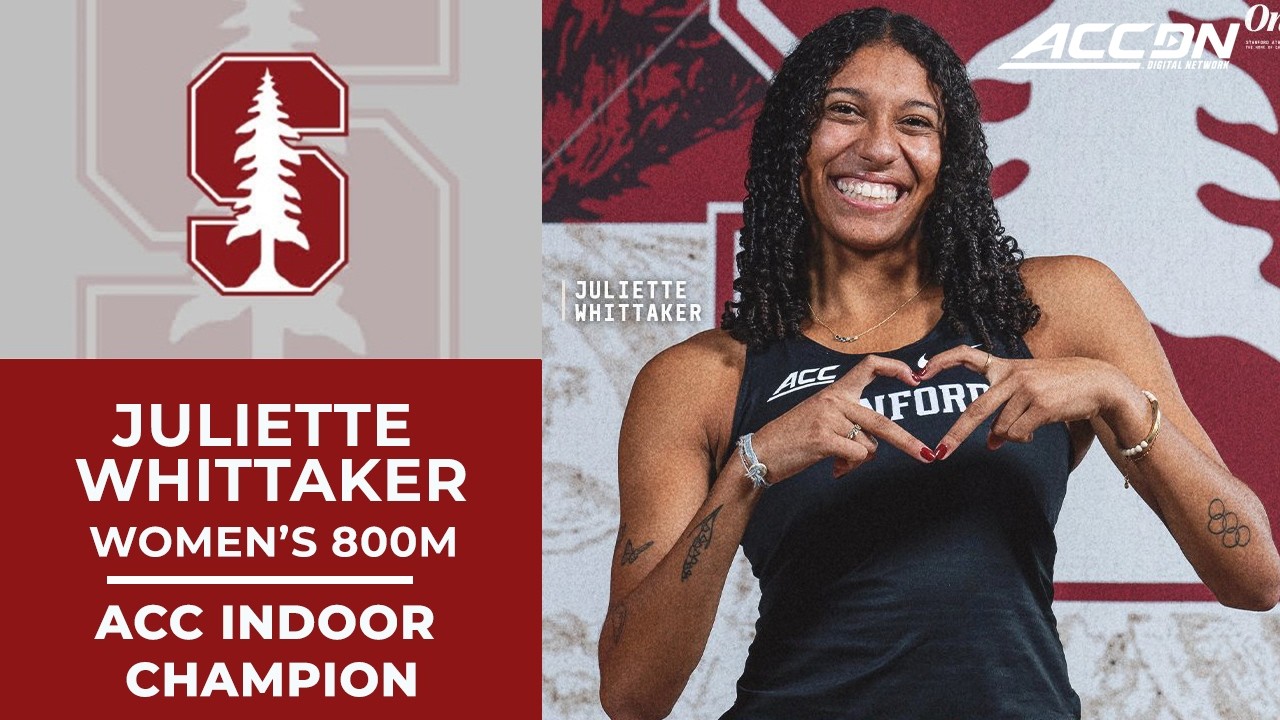 Stanford's Juliette Whittaker wins the ACC Women's Indoor 800M | 2026 ACC Indoor Championship