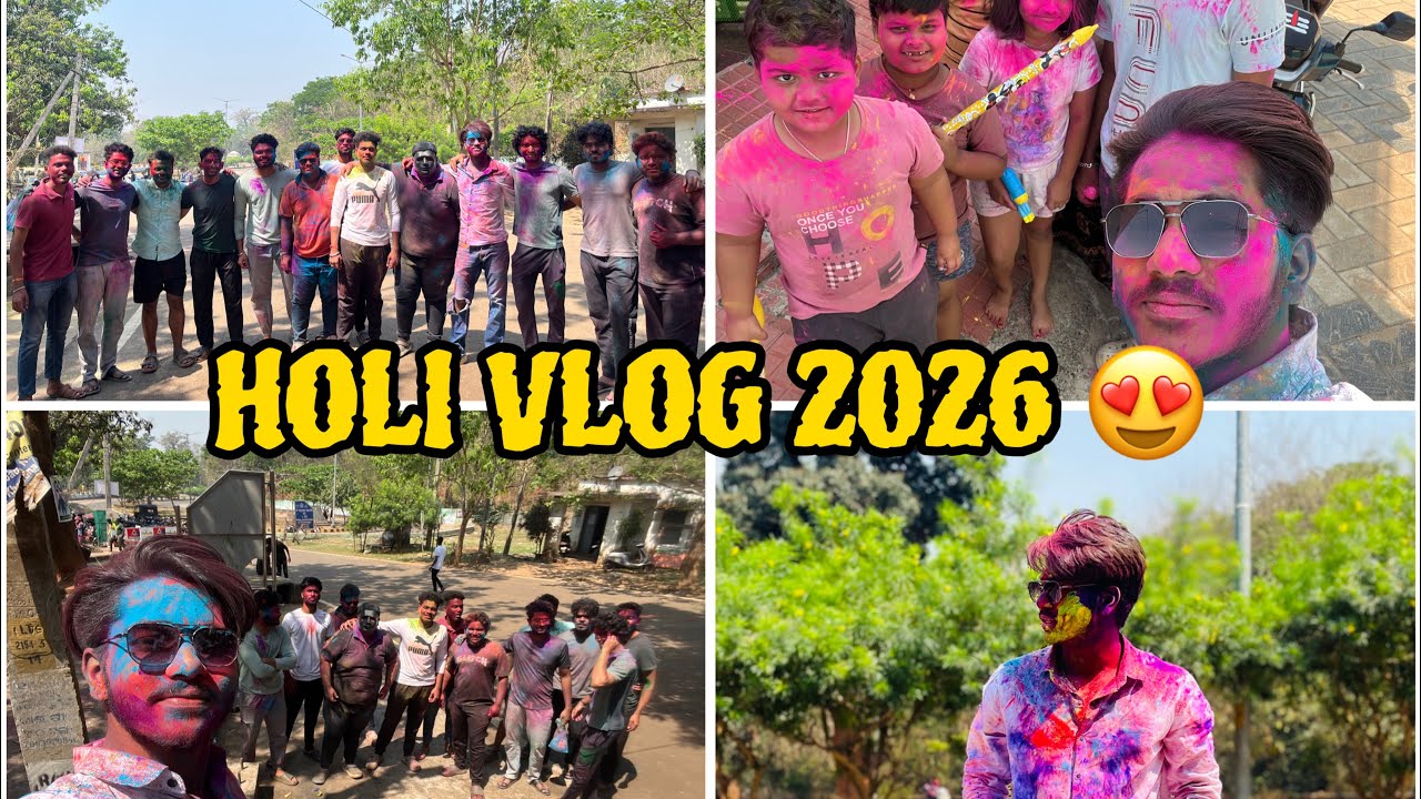 Holi Vlog 2026 😍