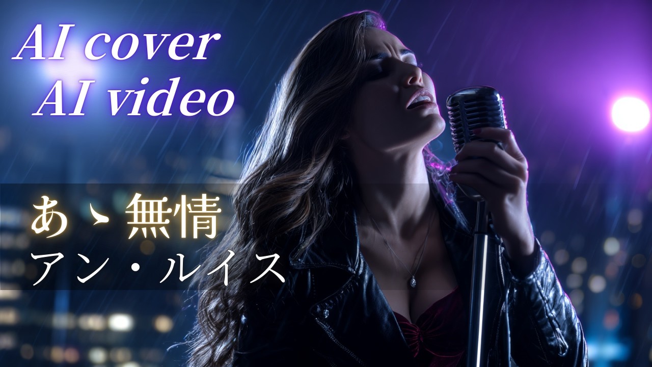 【AI cover】あゝ無情「アン・ルイス」海外女性ロッカーが魅せる大人のハードロック・アレンジ｜音楽＆映像フルAI作品