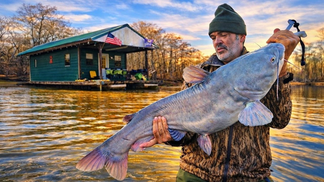 Louisiana Houseboat Adventures: Giant Catfish on Jug Lines!