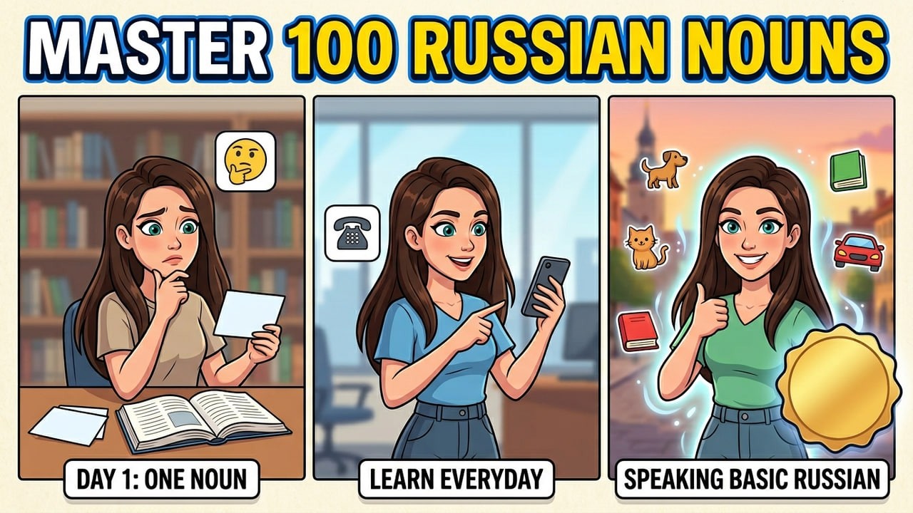 100 Common Russian Nouns | Start Speaking Russian Today