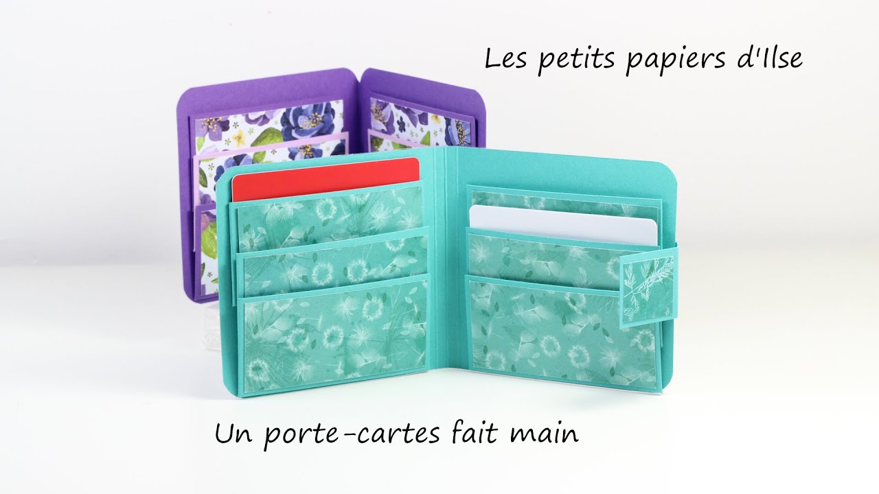 Porte-cartes plat fait main