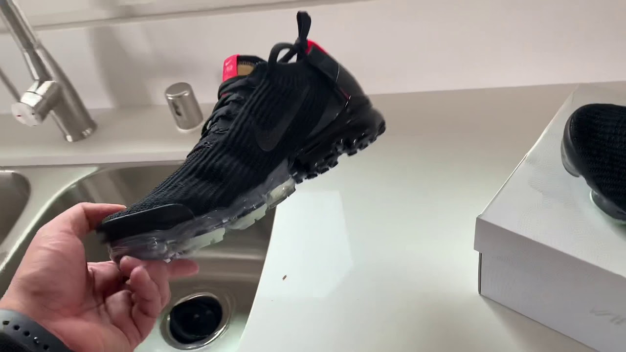Nike Air VaporMax Flyknit 3 Unboxing “Black/igloo/Flash Crimson (On Feet Review)
