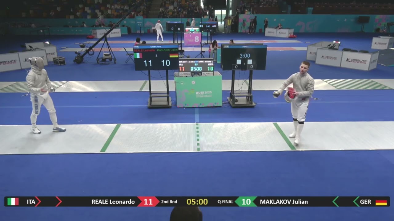 Wuxi Worlds 2025 CMS - L8 - Leonardo Reale ITA v Julian Maklakov GER