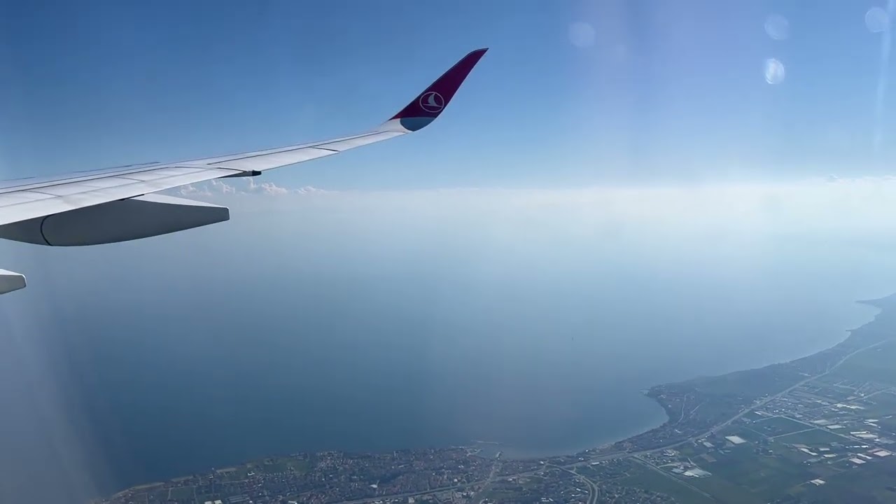 Turkish Airlines Airbus A350-900 Landing and Taxi İGA Istanbul Airport