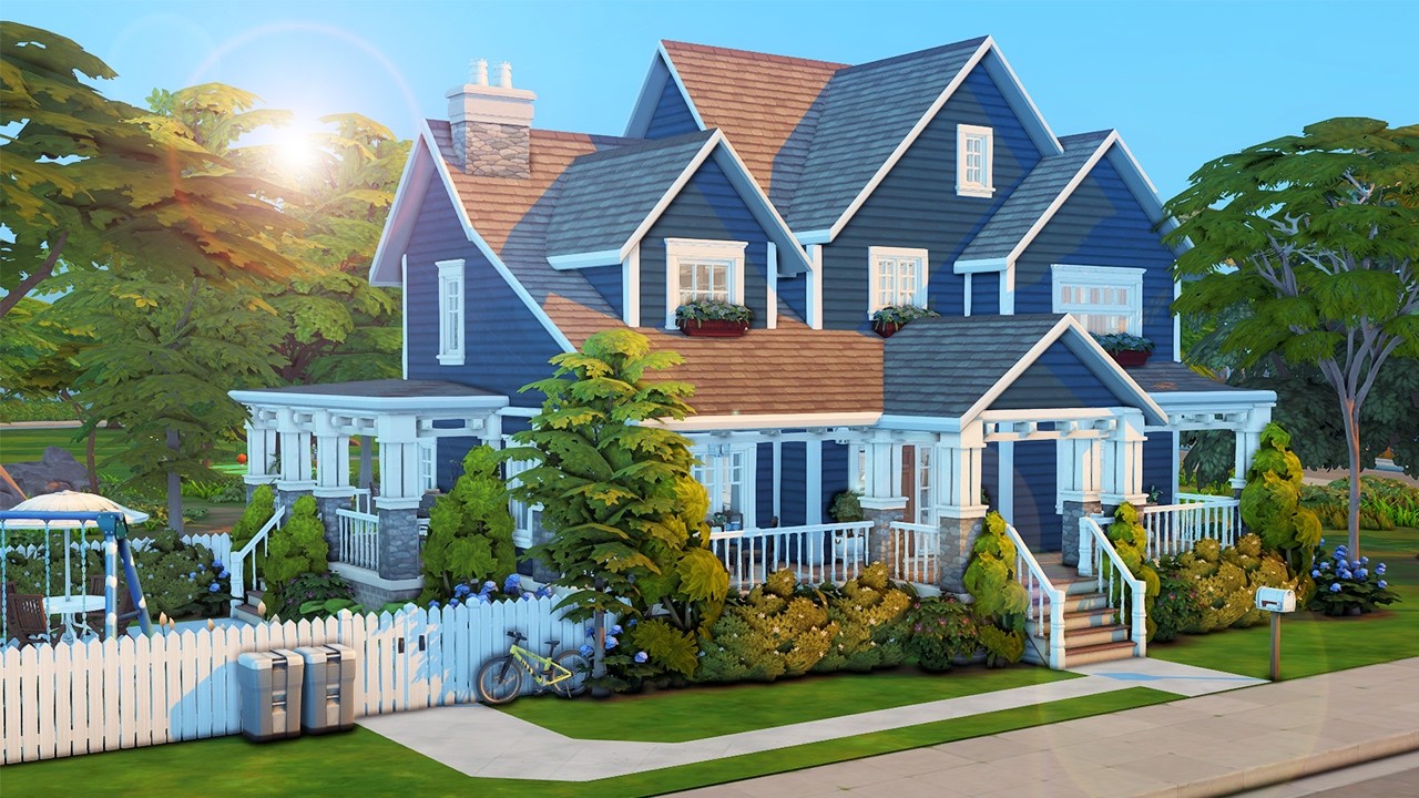 growing family home \\ The Sims 4 CC speed build