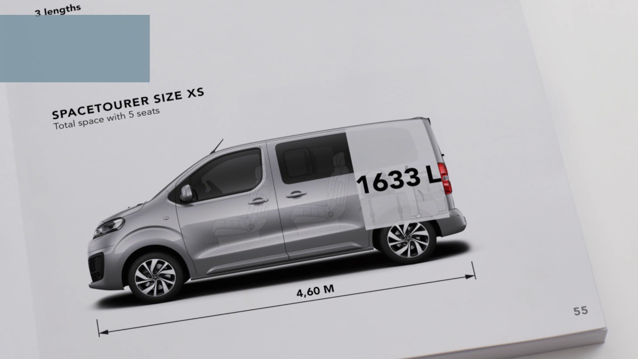Citro&euml;n SpaceTourer: 3 taglie: XS, M, XL