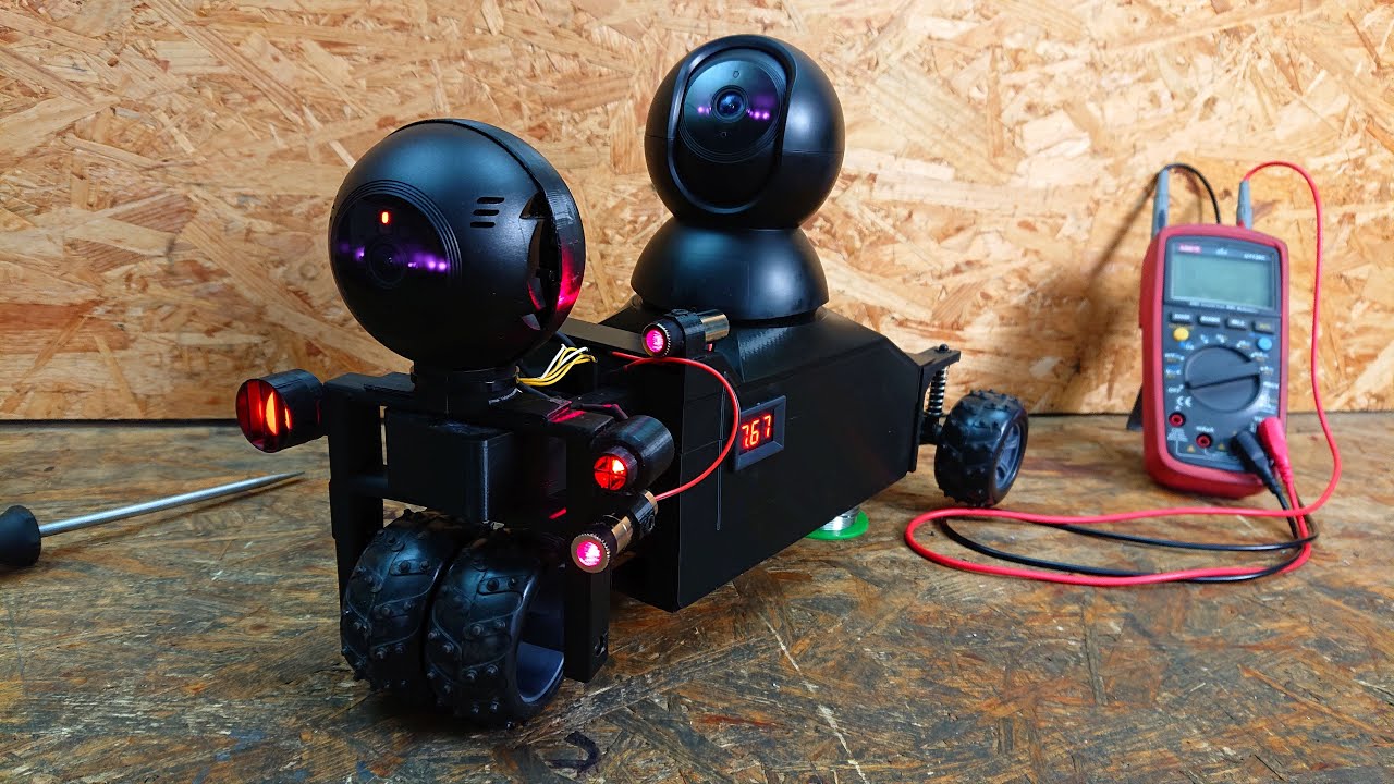 DIY Surveillance Robot from Cheap IP Camera! Build and Test!
