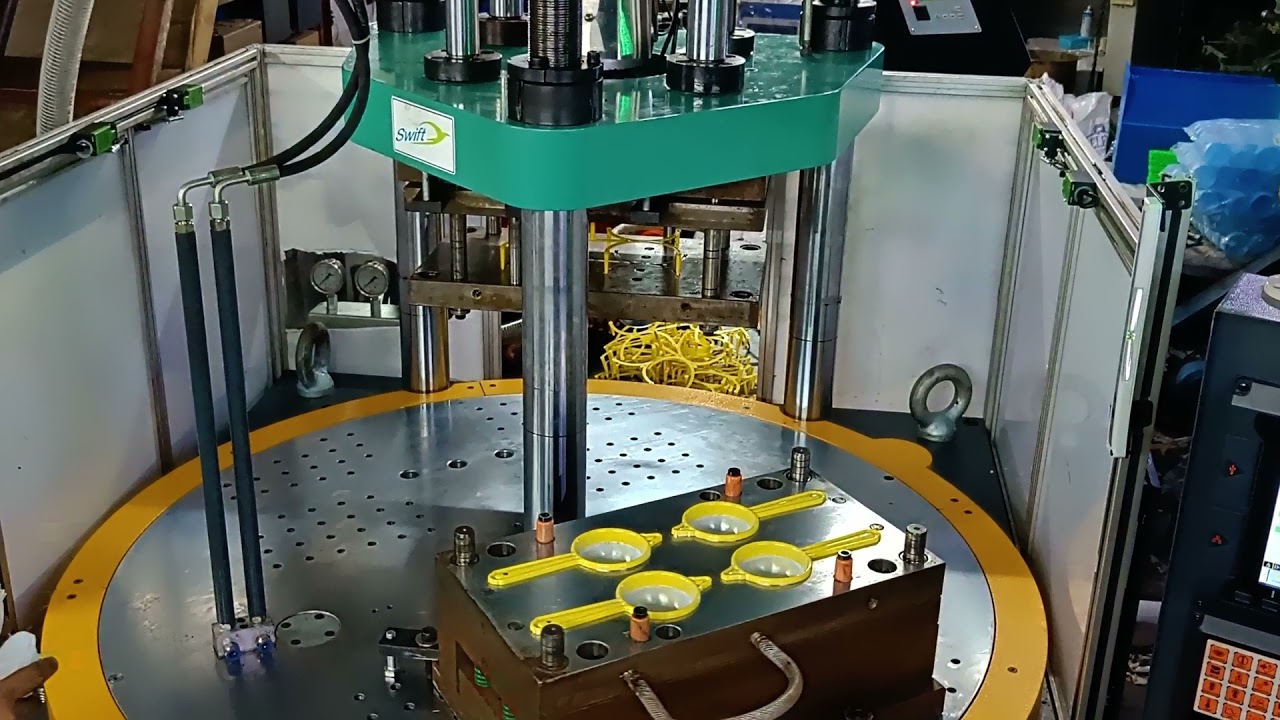 Tea Strainer Molding - Rotary Type Vertical Injection Molding Machine