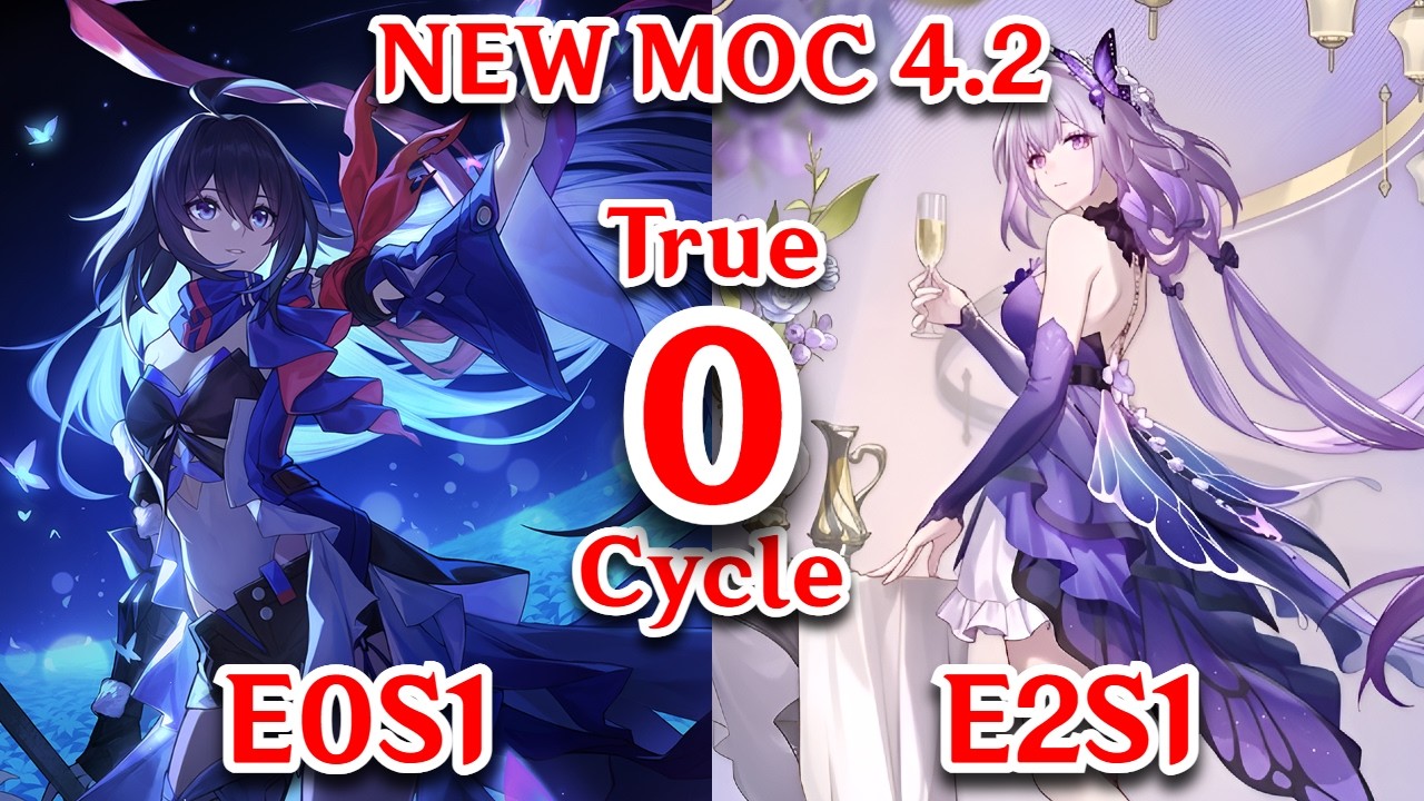 NEW 4.2 MOC TRUE 0 CYCLE CLEAR! E0S1 Seele x E2S1 Castorice Showcase | Honkai Star Rail