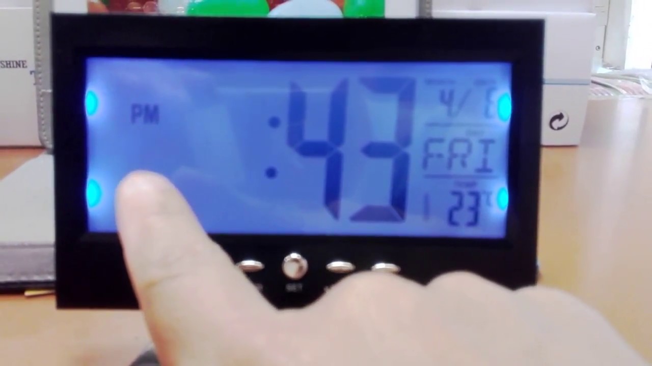 Como poner la hora y alarma a un despertador digital