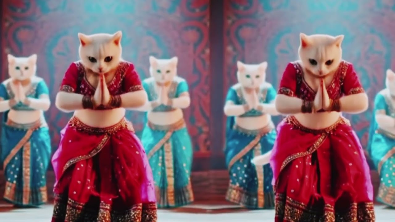 Cats bharatanatyam dance performance #catvideos12