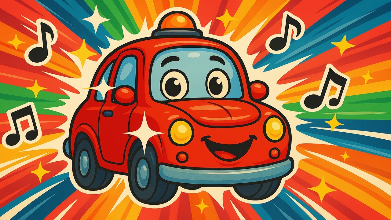 🚗Piosenka o samochodzie Brumek 🚗 Świat małych nutek 🚗  Piosenka o samochodach i autach!