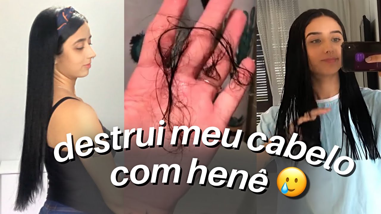 o que o henê fez com meu cabelo? 😭