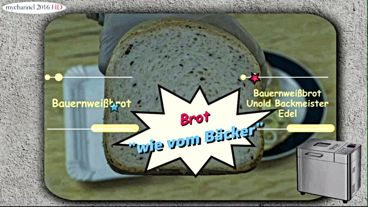 Bauernweißbrot aus dem Unold Backmeister Edel
