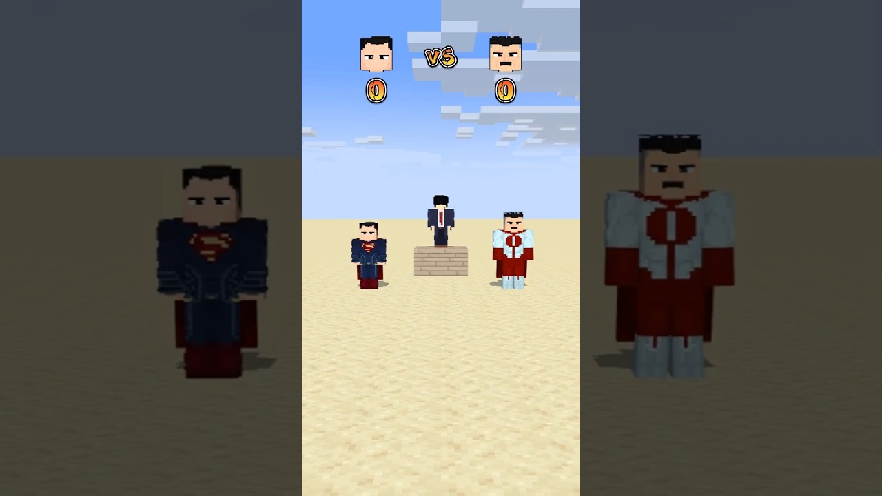 Who Is Stronger? #superman #omniman #gojo #saitama #herobrine
