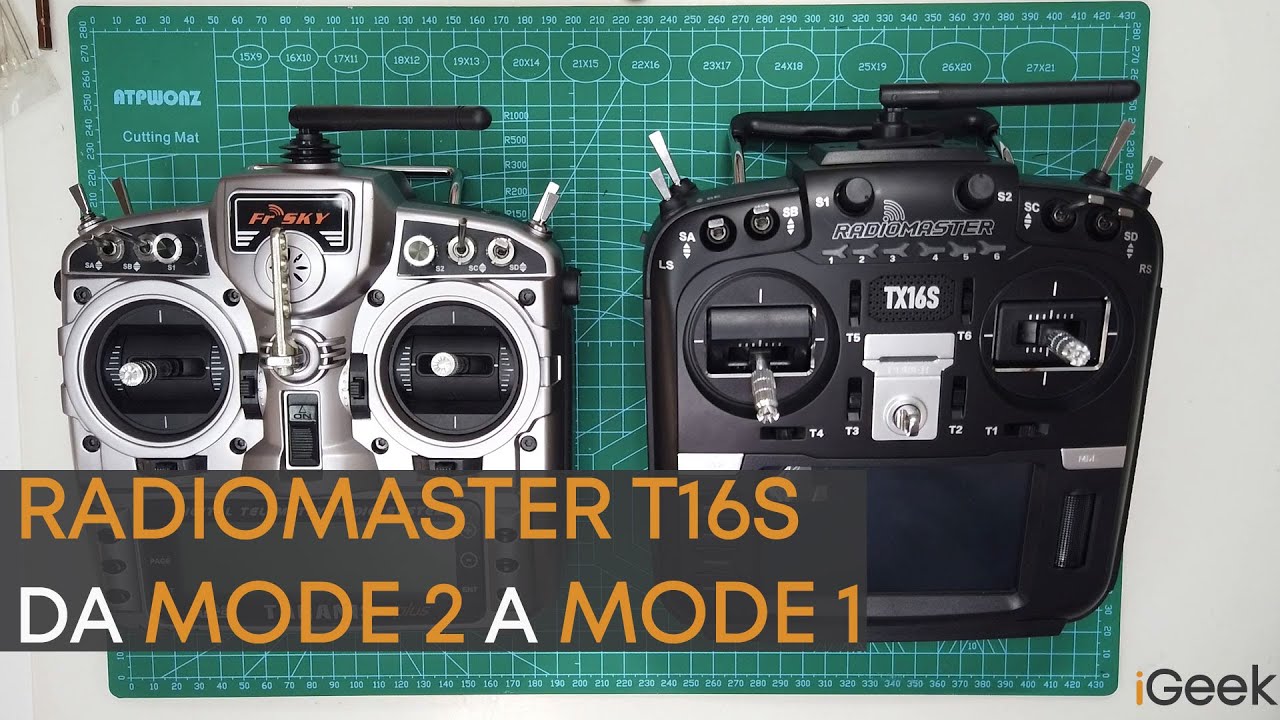 Radiomaster TX16S da MODE 2 a MODE 1 e modifiche su gimbal