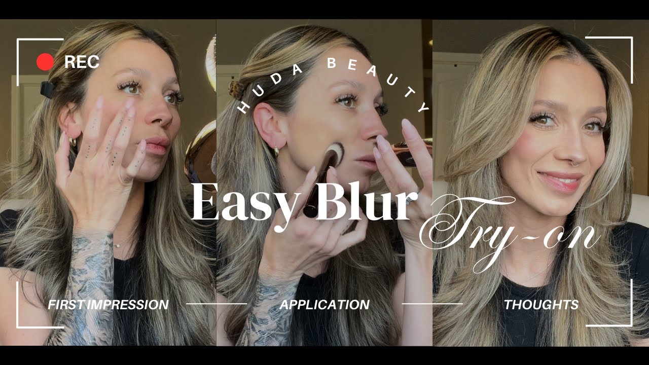 TESTING OUT THE NEW HUDA BEAUTY EASY BLUR PRIMER & FOUNDATION
