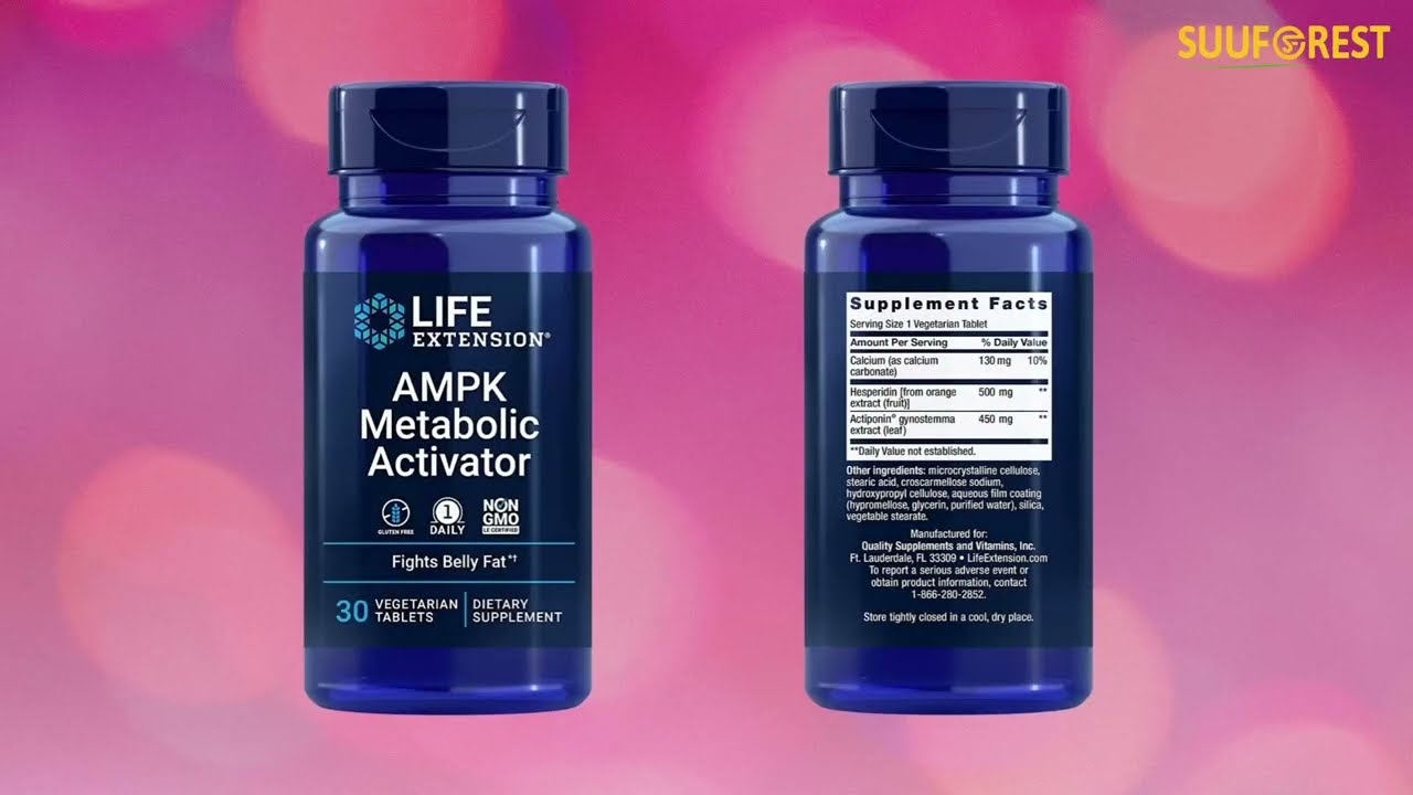 AMPK Metabolic Activator Life Extension&ndash; Fight Unwanted Belly Fat & Revitalize Cellular Metabolism