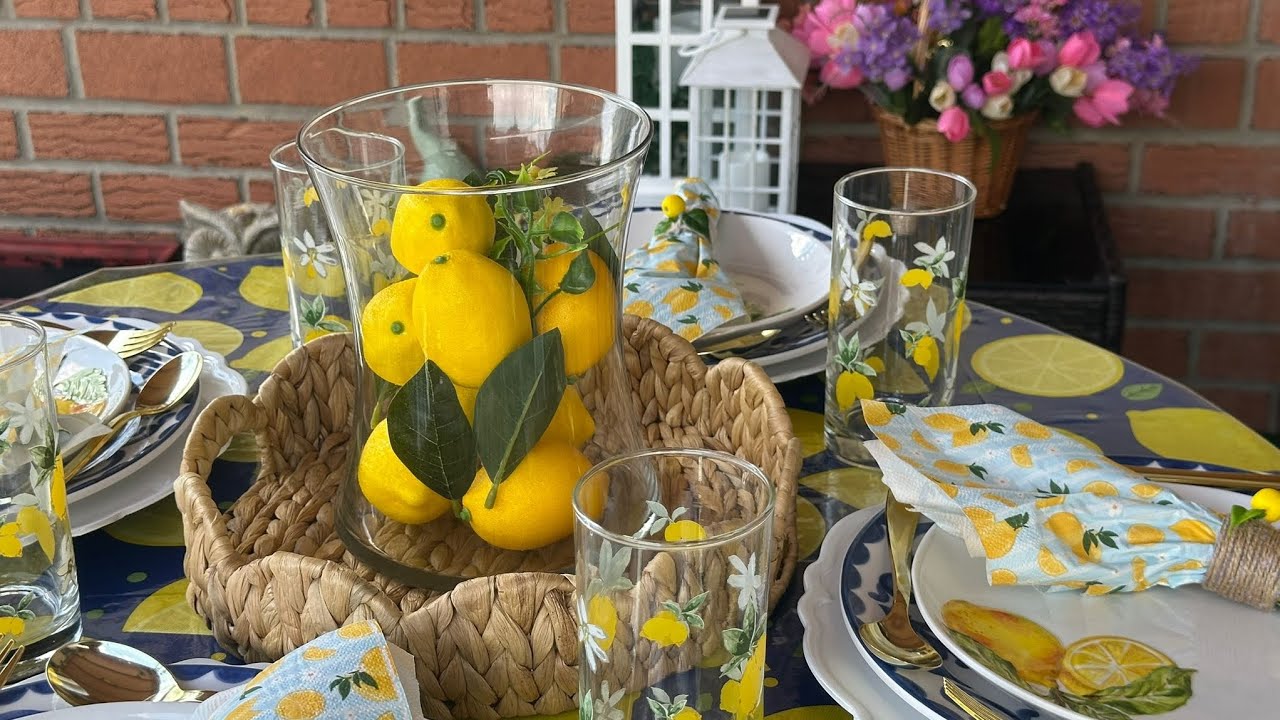 Contra viento (Lireral) y marea se logro !!Decorando mi balcon. Summer2025 🍋🍋🐚🐚💙💙 Verano2025