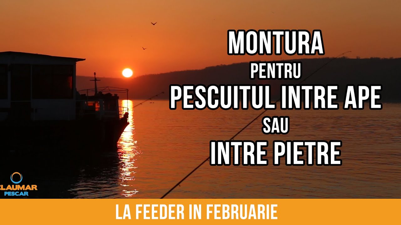 Pescuit  iarna la feeder pe Dunare - nada, localizare, montura pentru pescuitul intre pietre!!