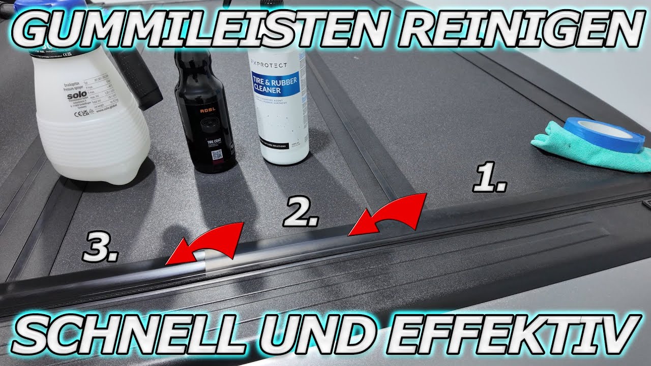 ALTE GUMMILEISTEN REINIGEN UND PFLEGEN! SO SEHEN SIE WIEDER AUS WIE NEU!