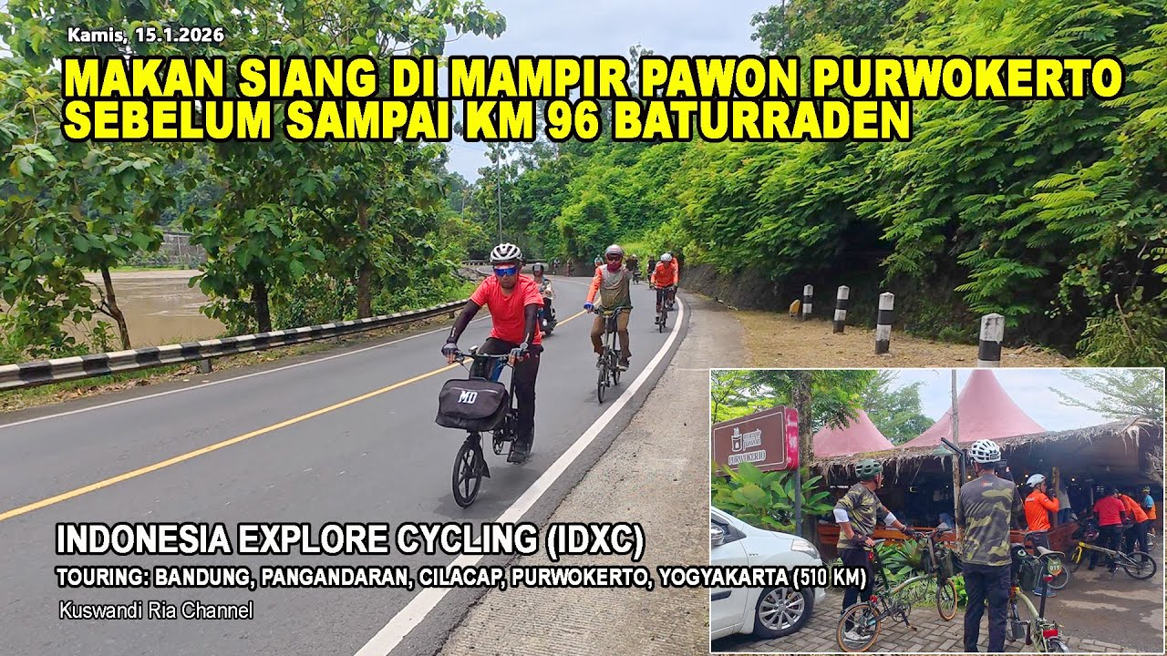 MAKAN SIANG DI DAPUR PAWON SEBELUM SAMPAI FINISH DI KM 96 BATURRADEN, IDXC TOURING BANDUNG  - JOGJA