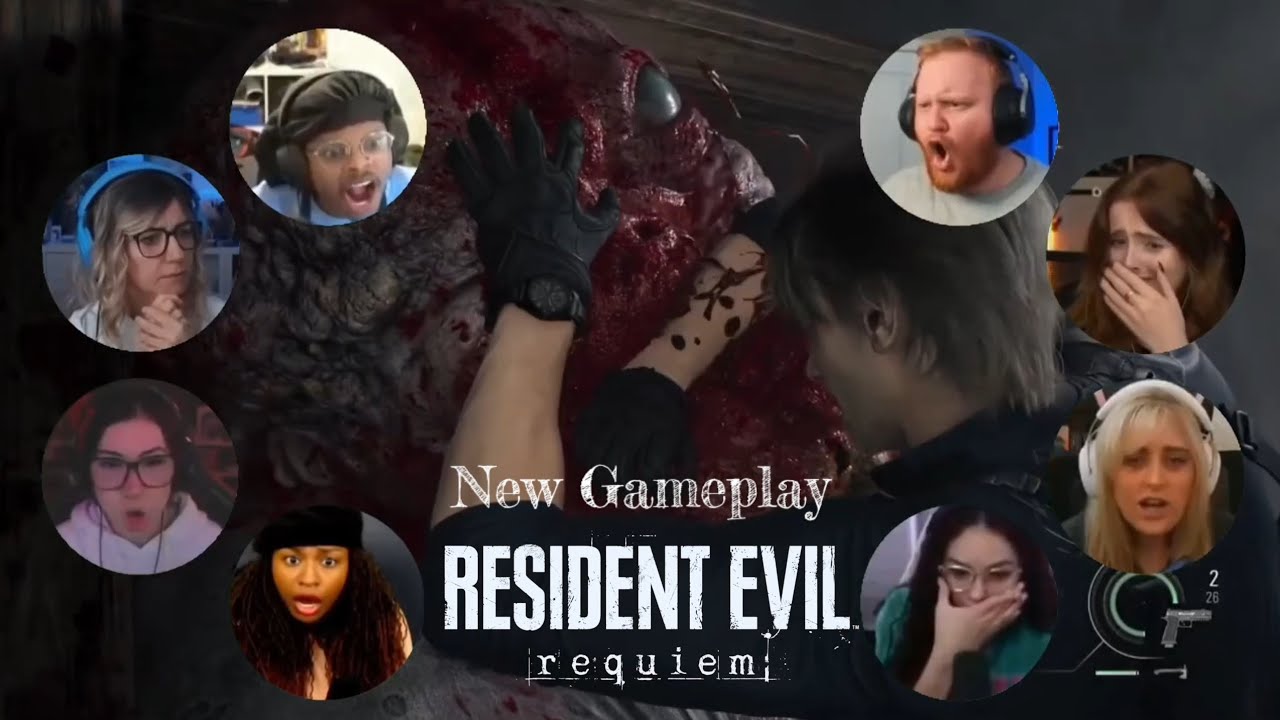 Leon & Grace New Gameplay Boss Fight and Chainsaw Man | Resident Evil 9 - Requiem | Reaction Mashup