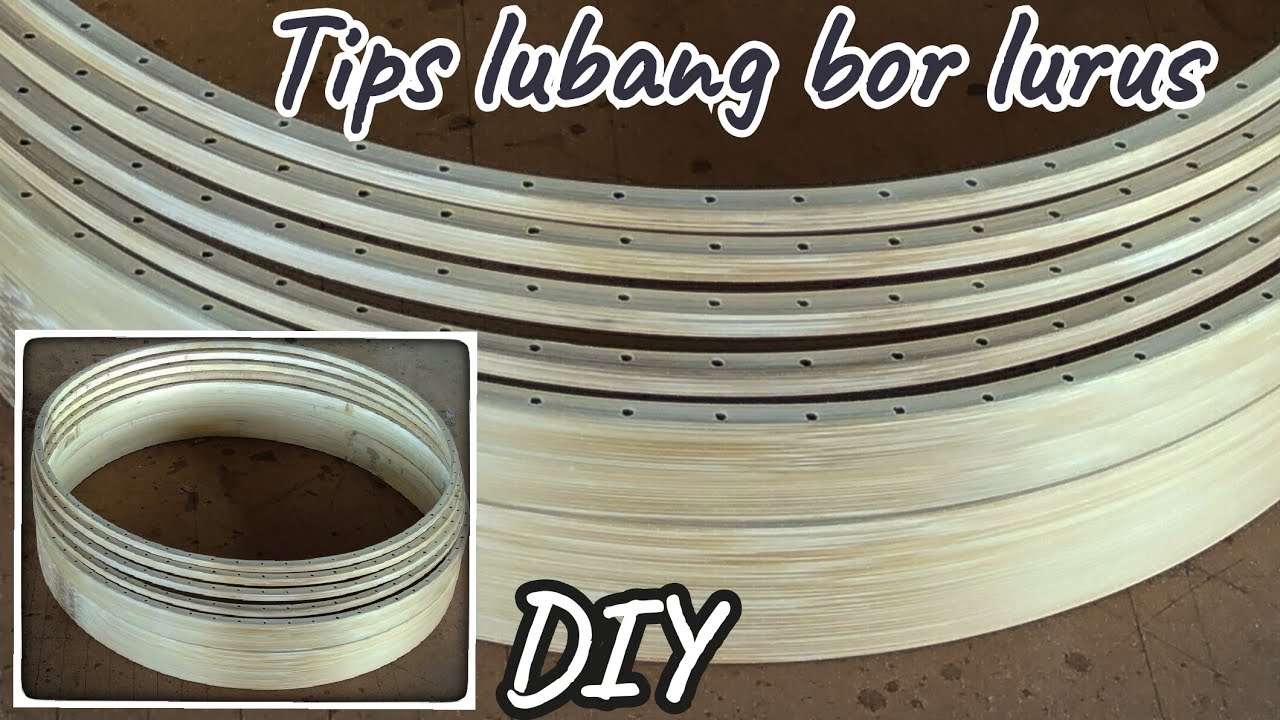 Tip cara mudah membuat lubang bor yang lurus ring sangkar bulat cungkok