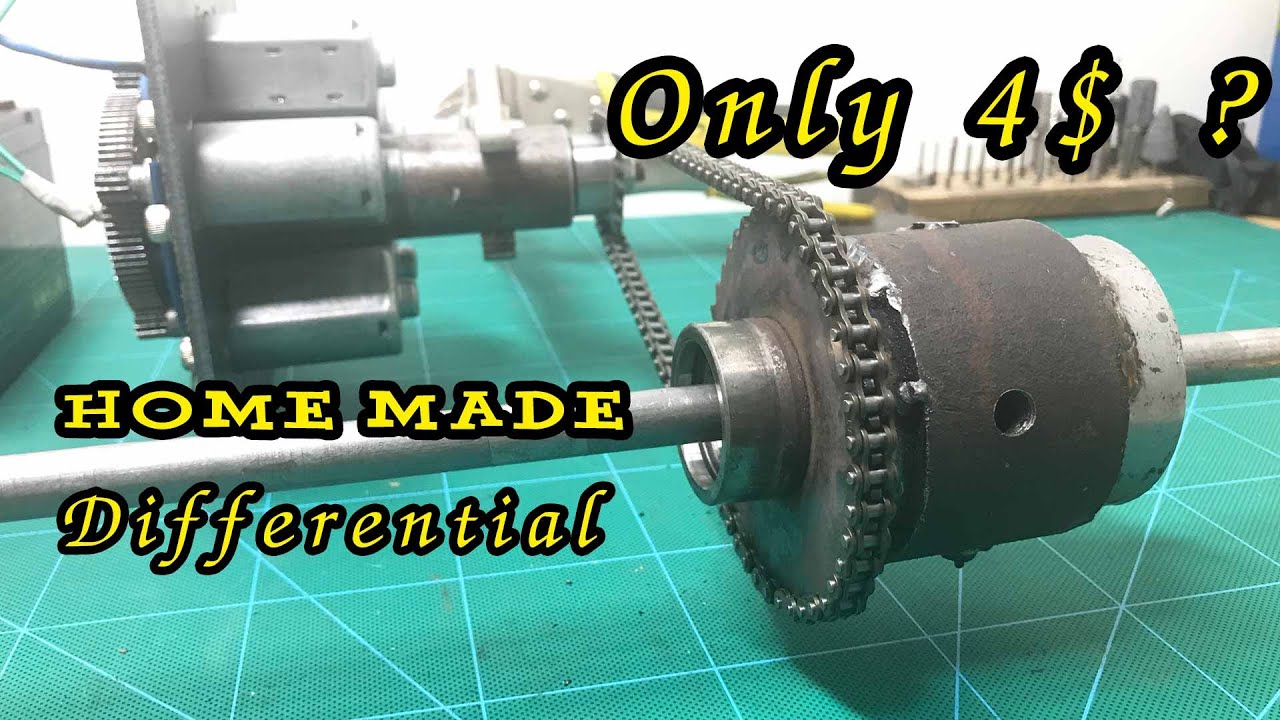 DIY Differential at home only 4$ from Gringer gear & Old Bearing/ Làm Visai 95 ngàn