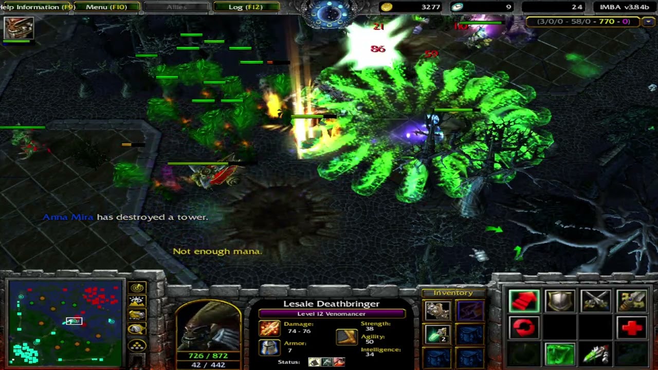 Dota IMBA AI with CITY Theme - Lesale Deathbringer, the Venomancer