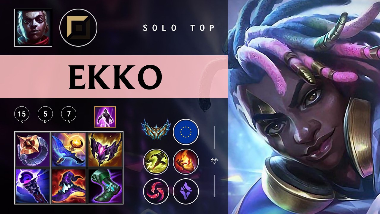 Ekko Top vs Jax - EUW Challenger Patch 26.03
