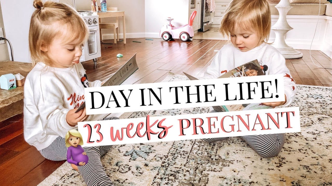 TWIN MOM DAY IN THE LIFE 23 WEEKS PREGNANT | Kendra Atkins