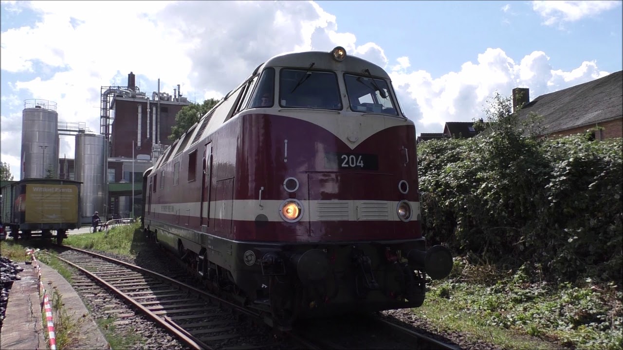 Berlin macht Dampf 228 204 mit Sonderzug bei der Angelner Dampfeisenbahn | Dampflok S1 1916