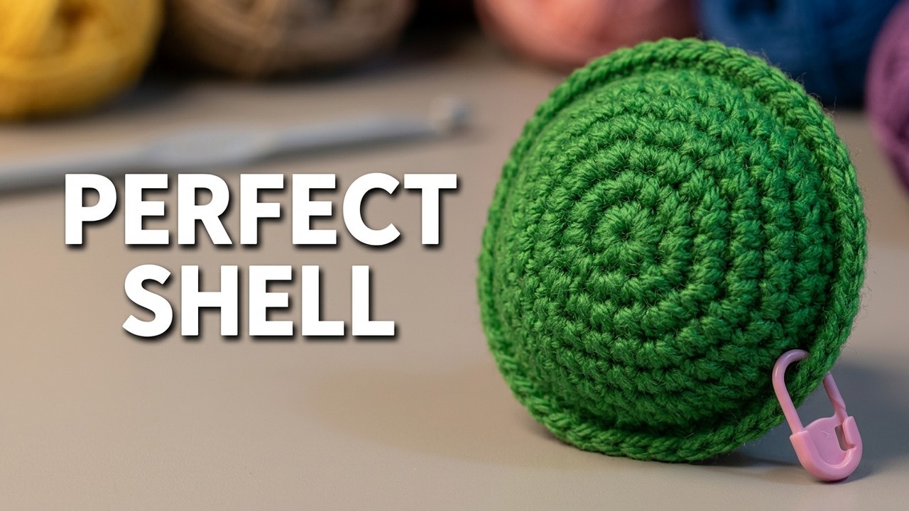 🧶Crochet a Turtle Top Shell–Step 1 | Small Turtle Amigurumi Tutorial 🐢