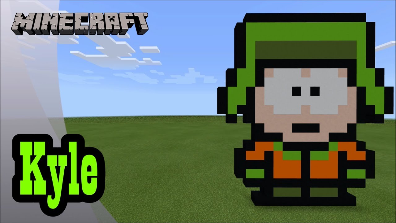 Minecraft: Pixel Art Tutorial and Showcase: Kyle (South Park)