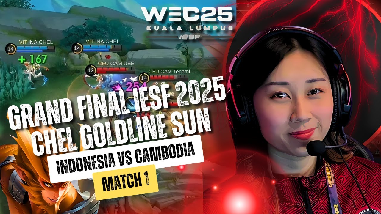 МАТЧ 1 ИНДОНЕЗИЯ — КАМБОДЖА, ЖЕНСКИЙ ГРАНД-ФИНАЛ MLBB | IESF WEC25 | CHEL SUN GOLDLANE ⁉️