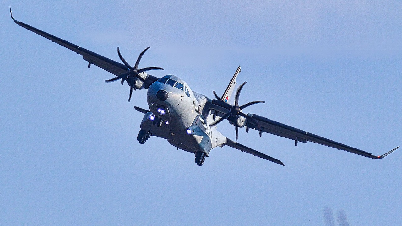 Serbia Air Force CASA C295W VFR Landings & Takeoffs at Batajnica Airbase