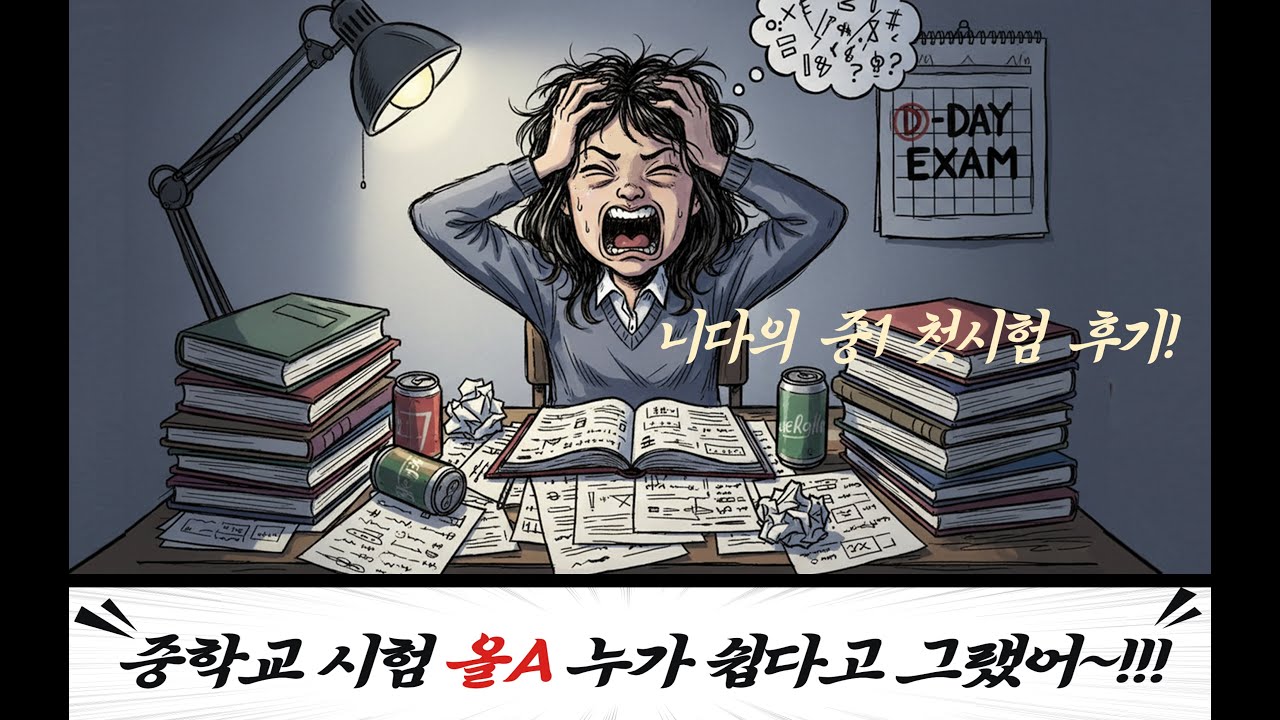 중학교 1학년 첫 내신 시험 후기