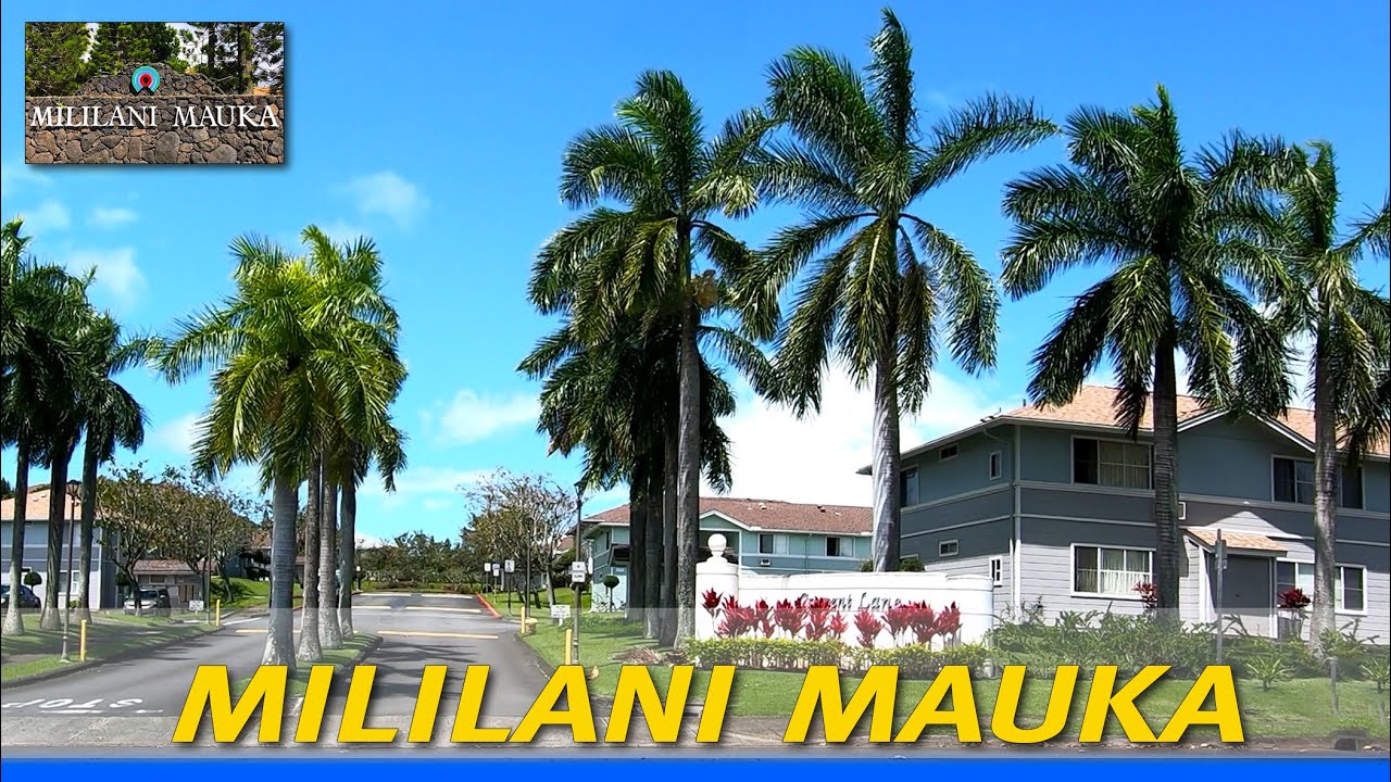 Mililani Mauka Town 🌴 Hawaii 4K Driving